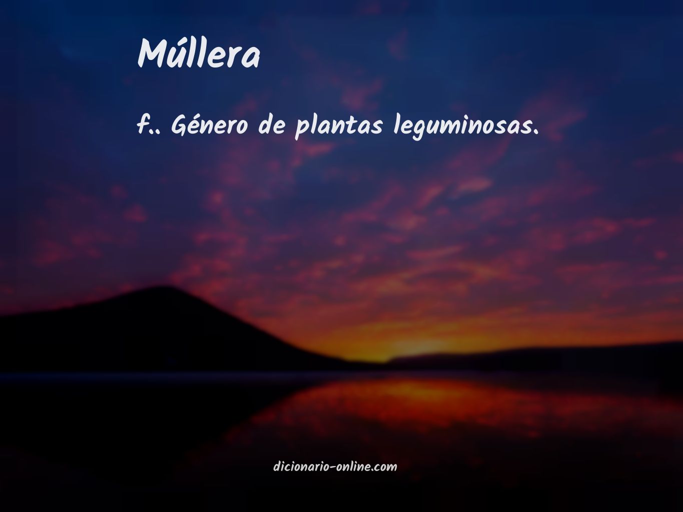 Significado de múllera