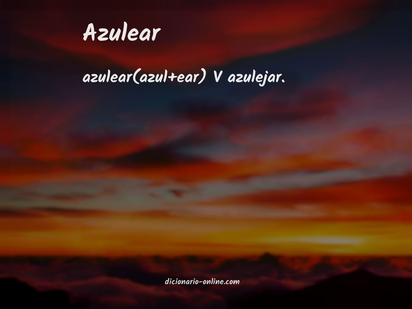 Significado de azulear