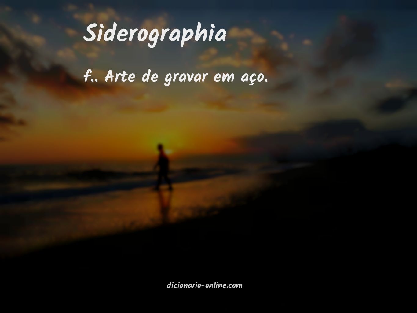 Significado de siderographia