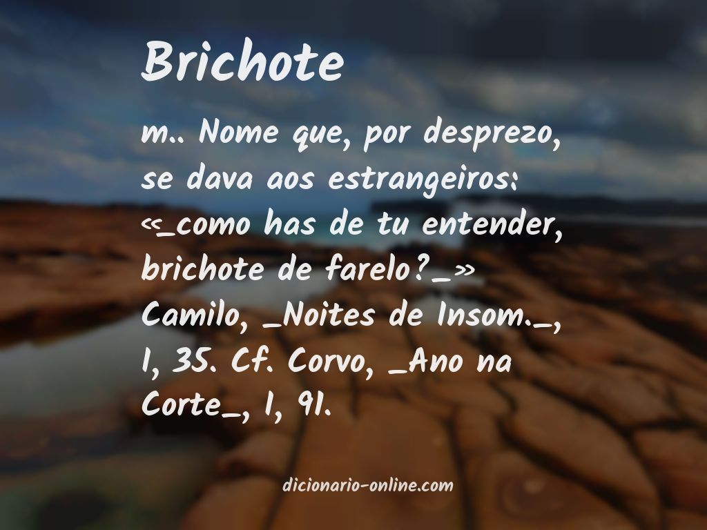 Significado de brichote