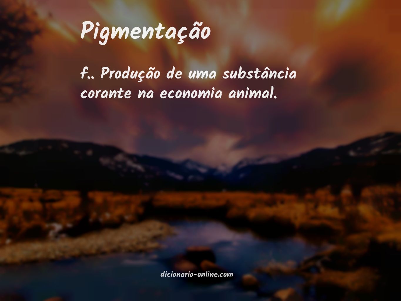 Significado de pigmentação