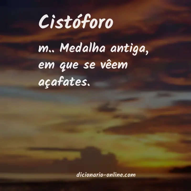 Significado de cistóforo