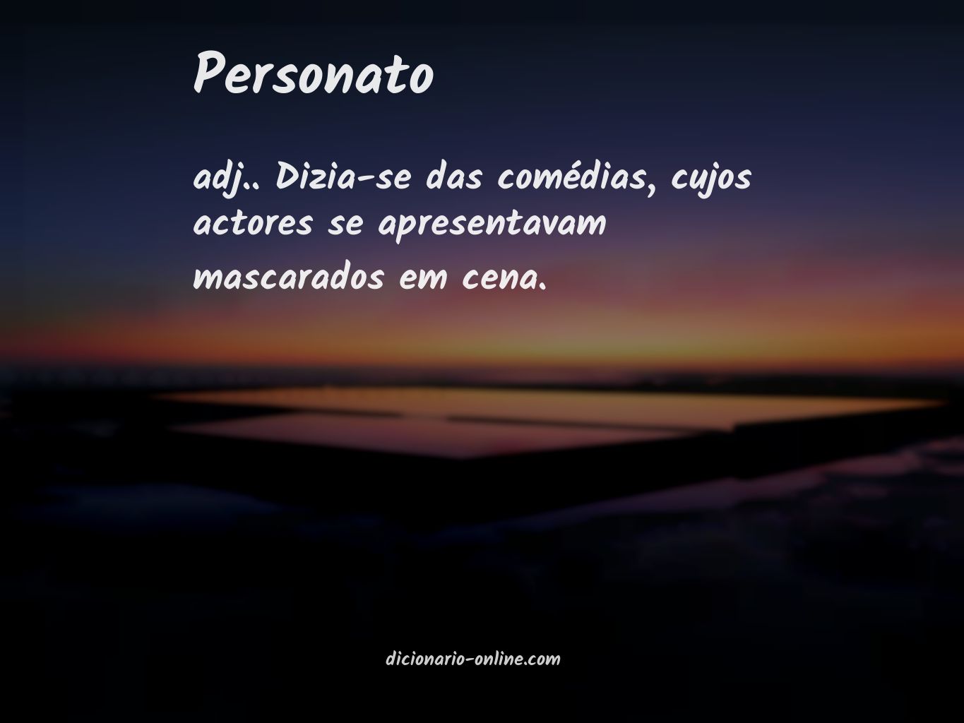 Significado de personato