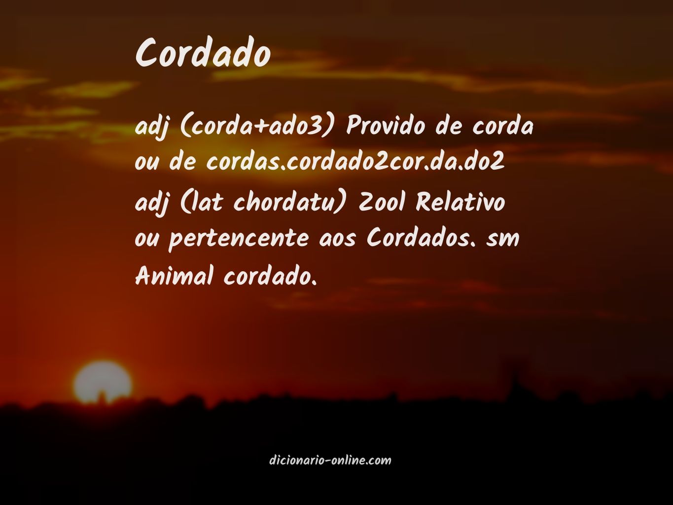 Significado de cordado