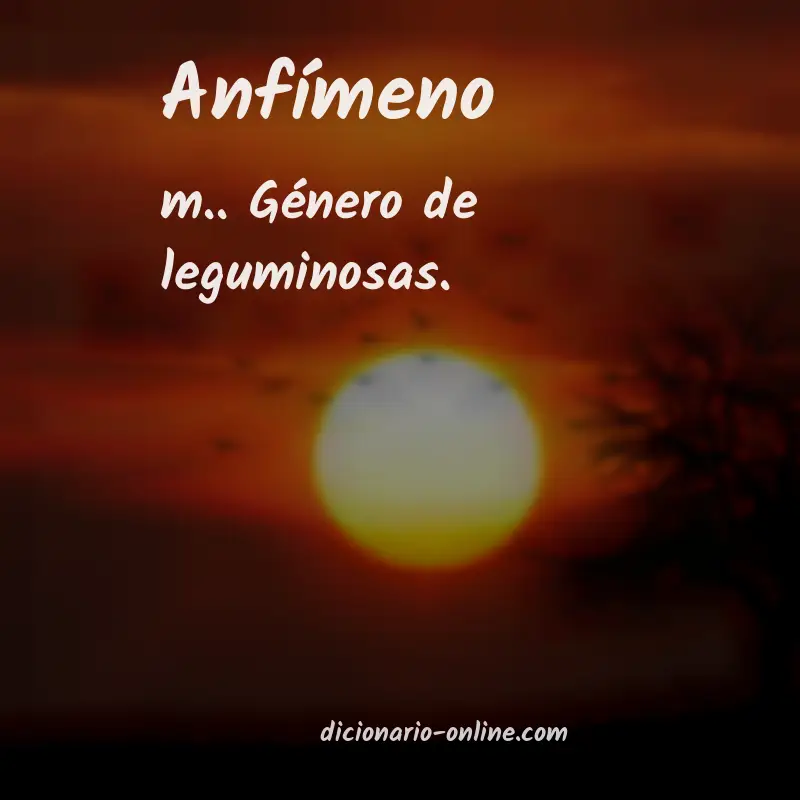 Significado de anfímeno