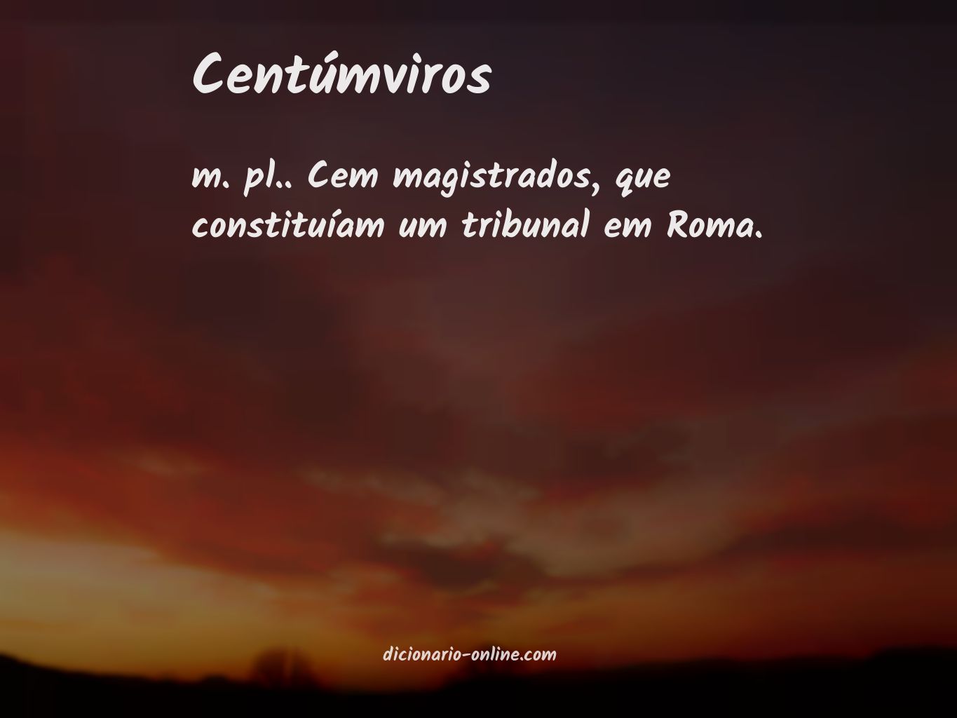 Significado de centúmviros