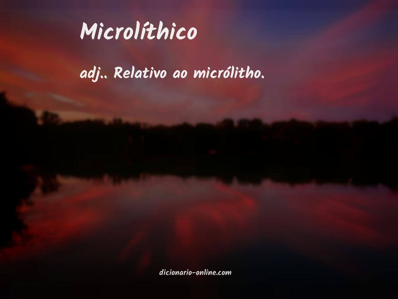 Significado de microlíthico