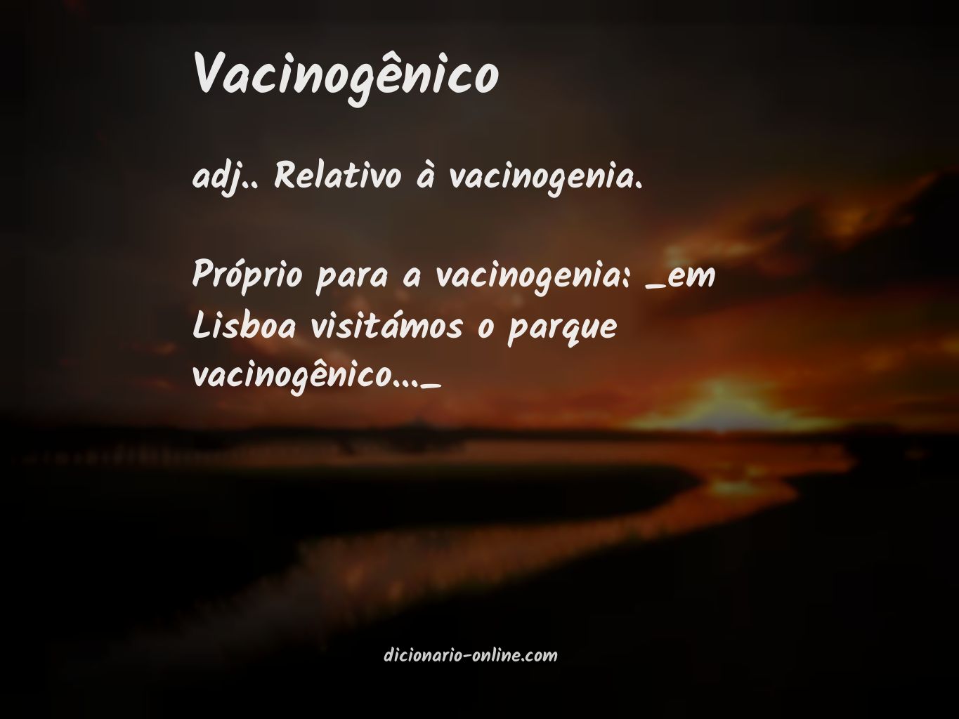 Significado de vacinogênico