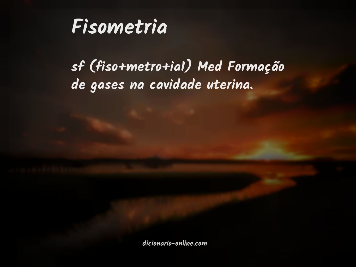 Significado de fisometria
