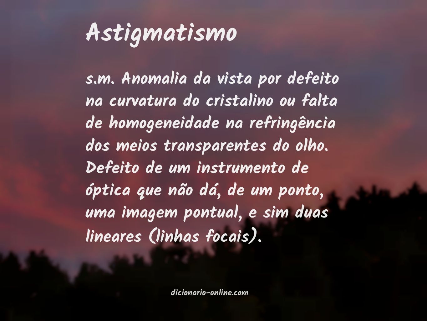 Significado de astigmatismo