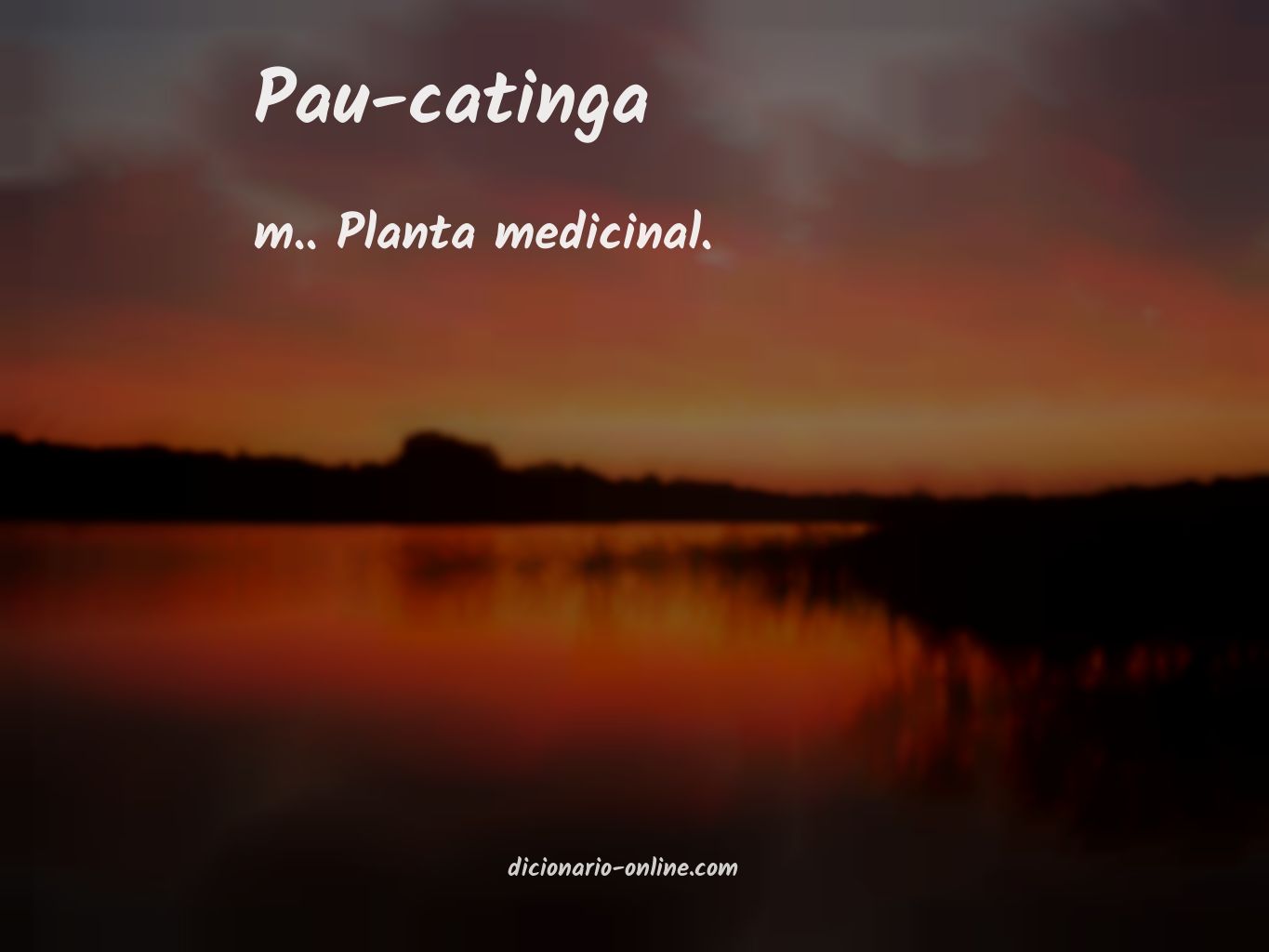 Significado de pau-catinga