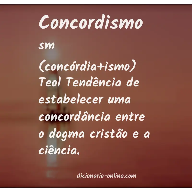 Significado de concordismo