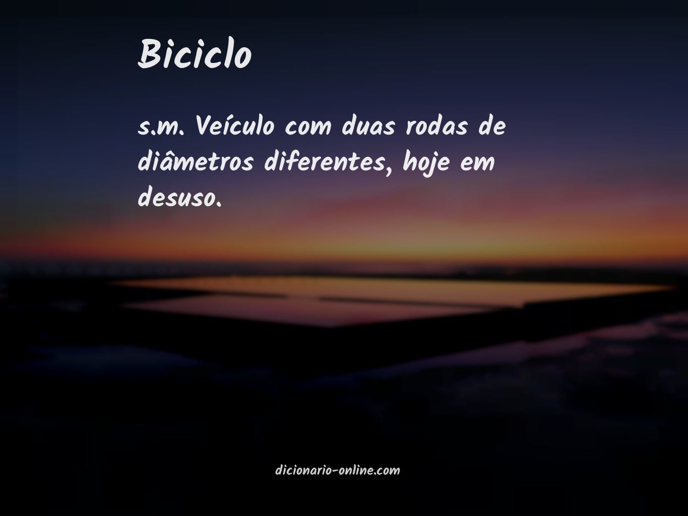 Significado de biciclo