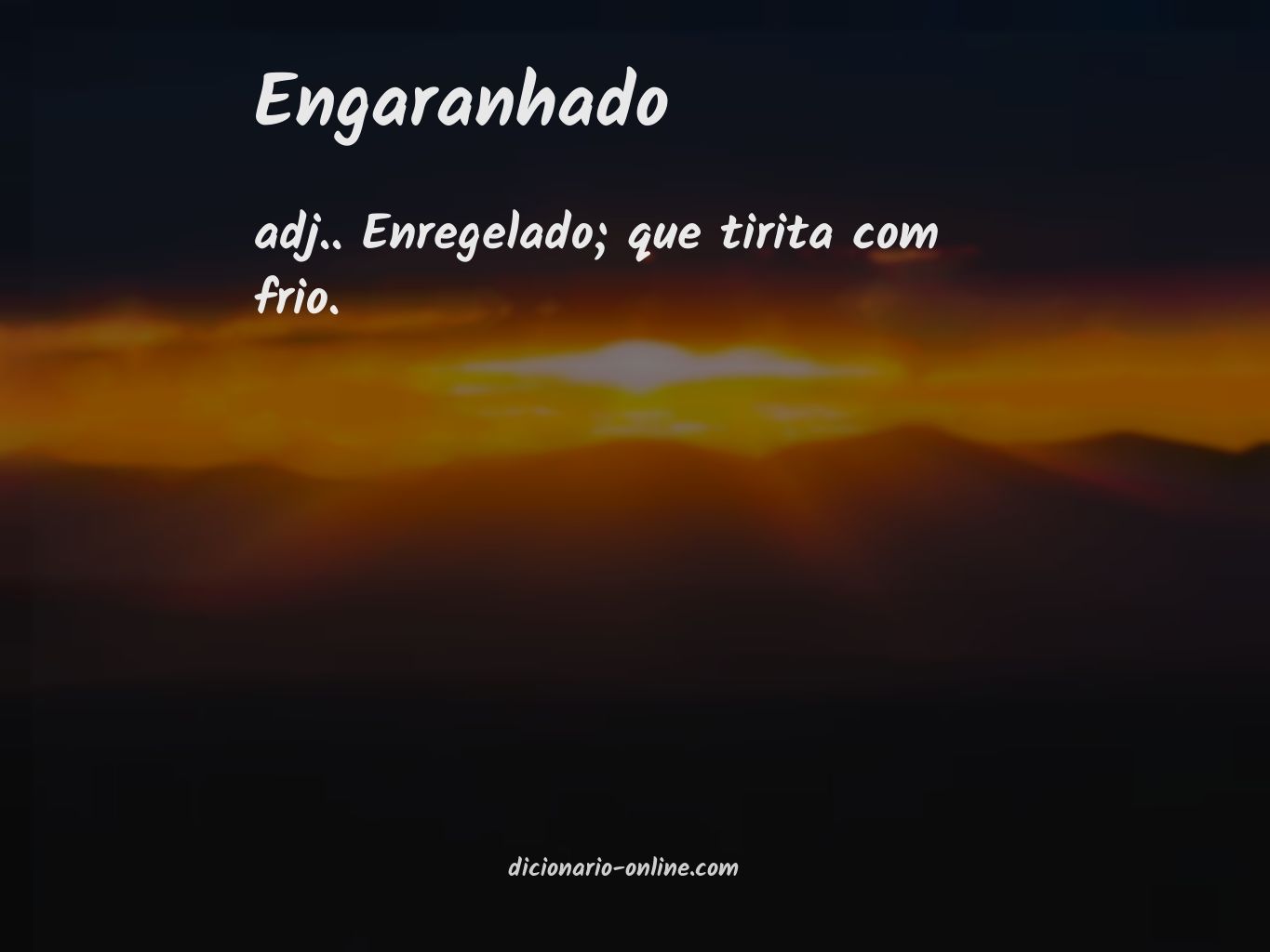 Significado de engaranhado