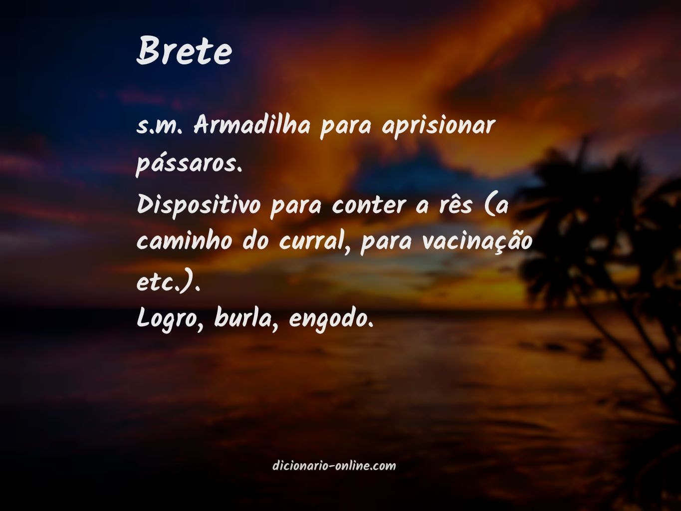 Significado de brete