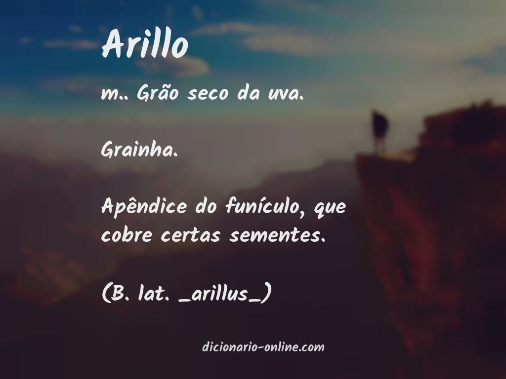 Significado de arillo