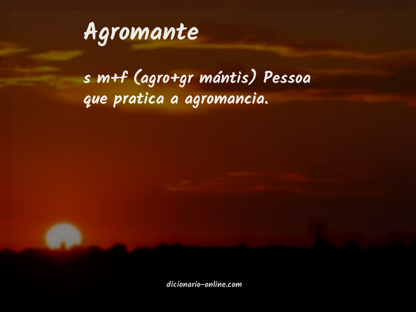 Significado de agromante