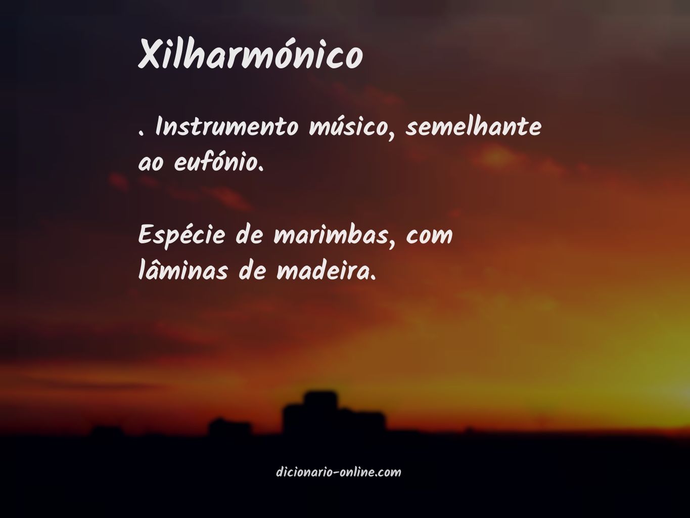 Significado de xilharmónico