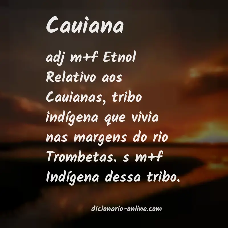 Significado de cauiana
