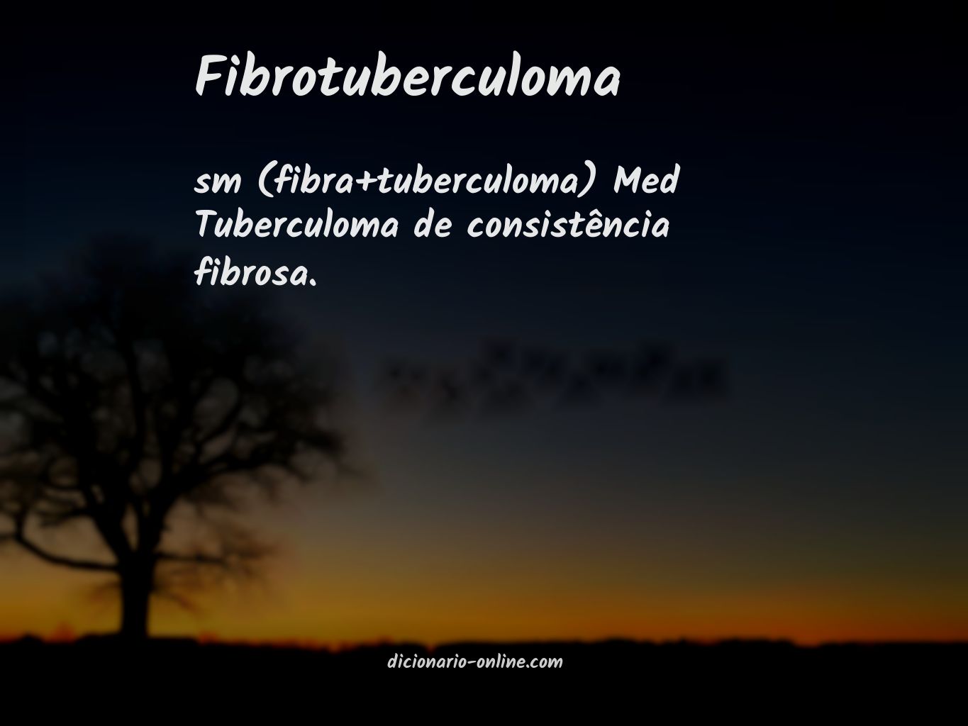 Significado de fibrotuberculoma