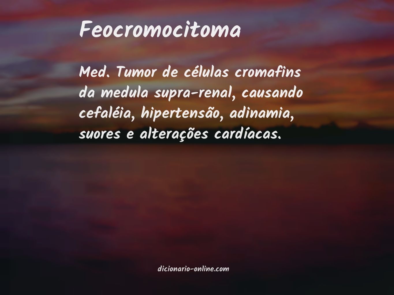 Significado de feocromocitoma