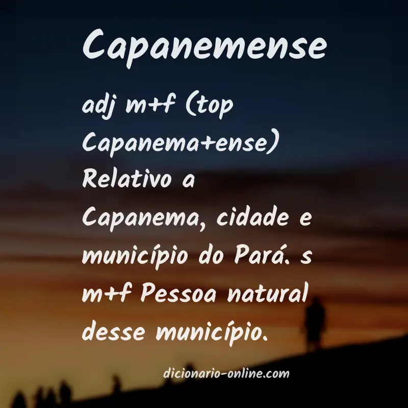 Significado de capanemense