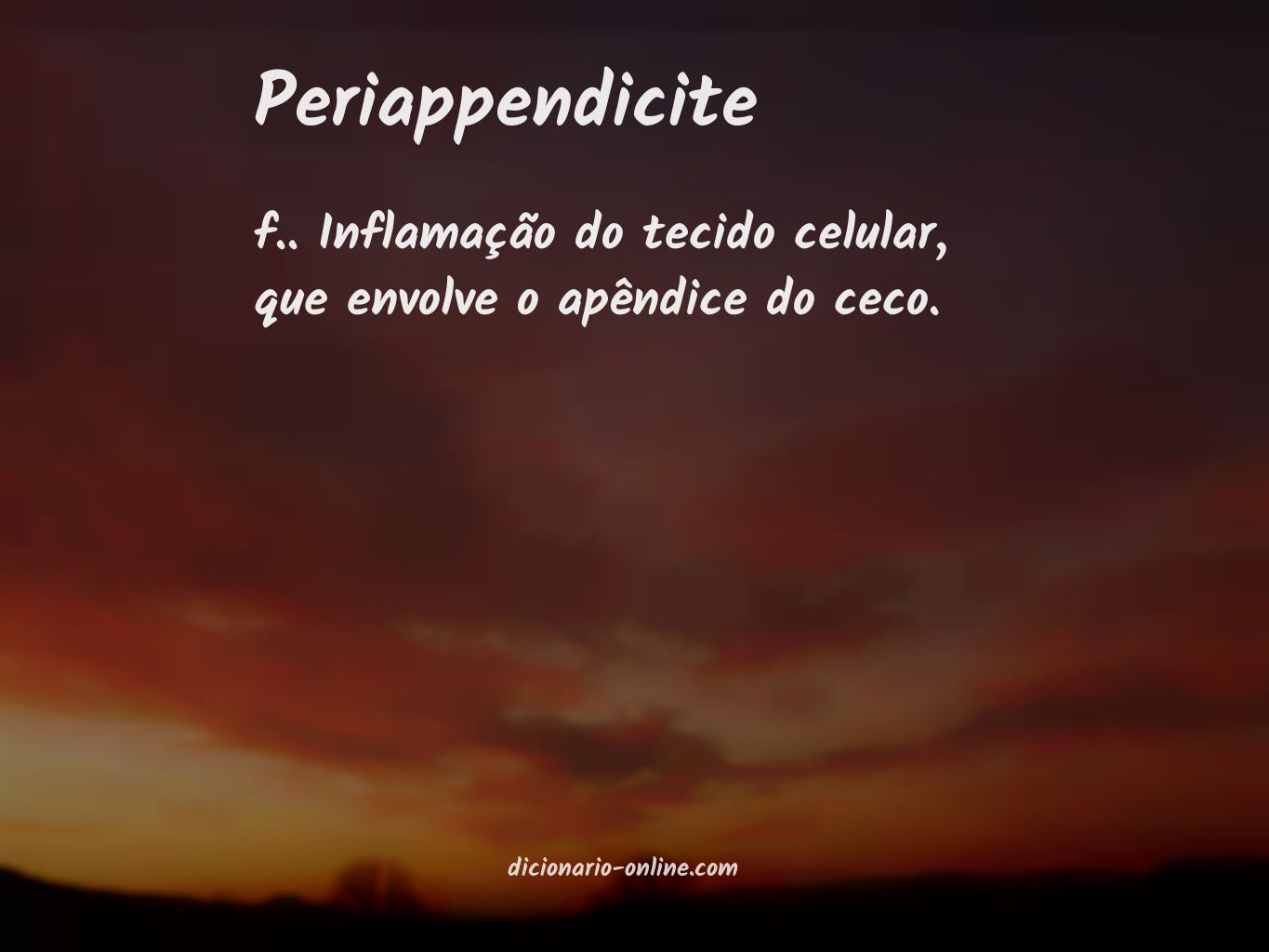 Significado de periappendicite