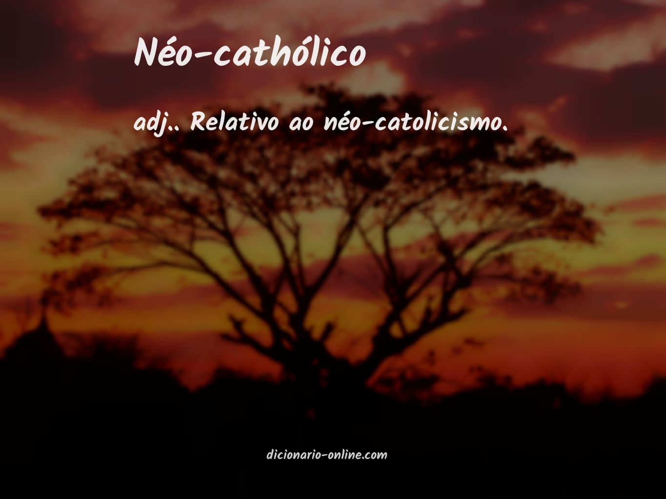 Significado de néo-cathólico