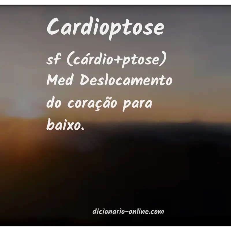 Significado de cardioptose