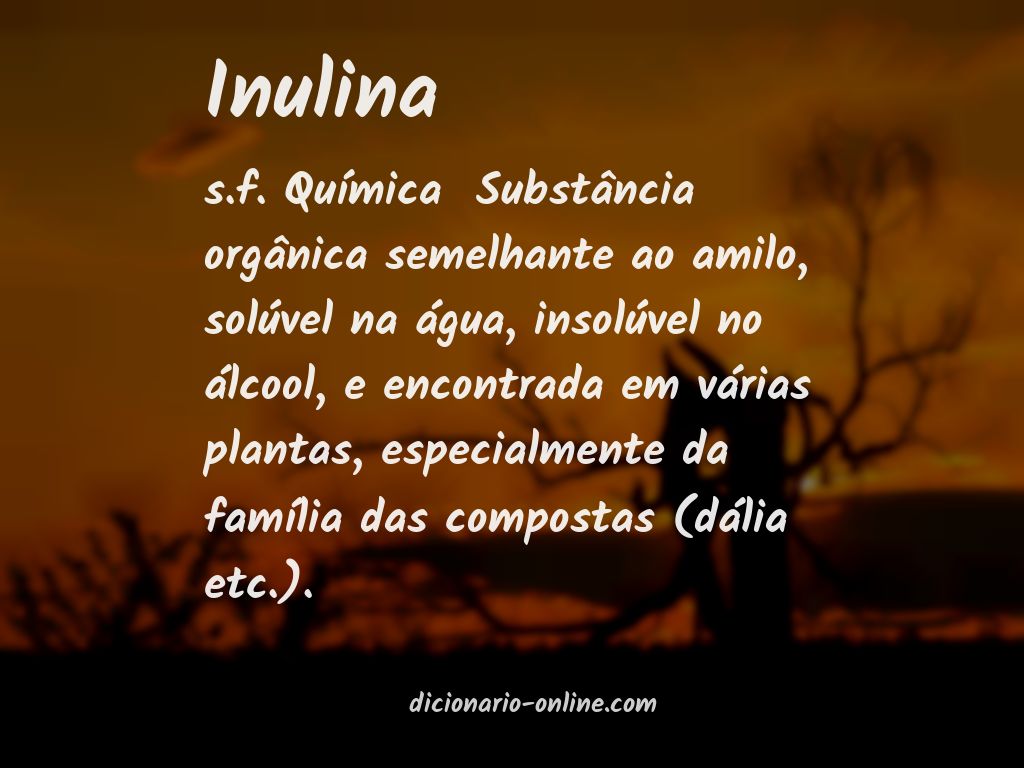 Significado de inulina