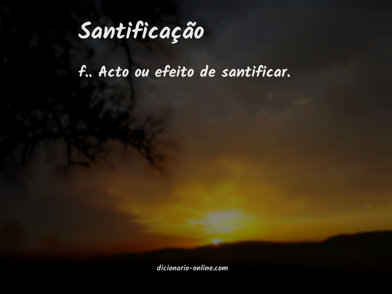 Significado de santificação