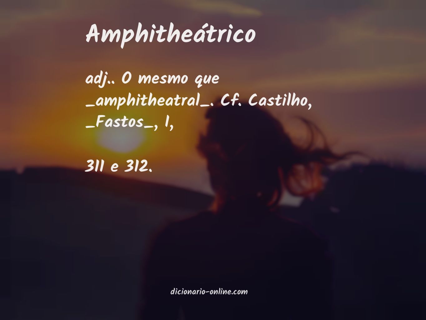 Significado de amphitheátrico