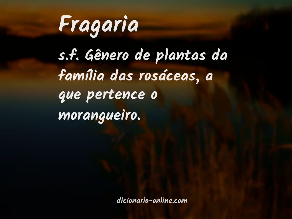 Significado de fragaria