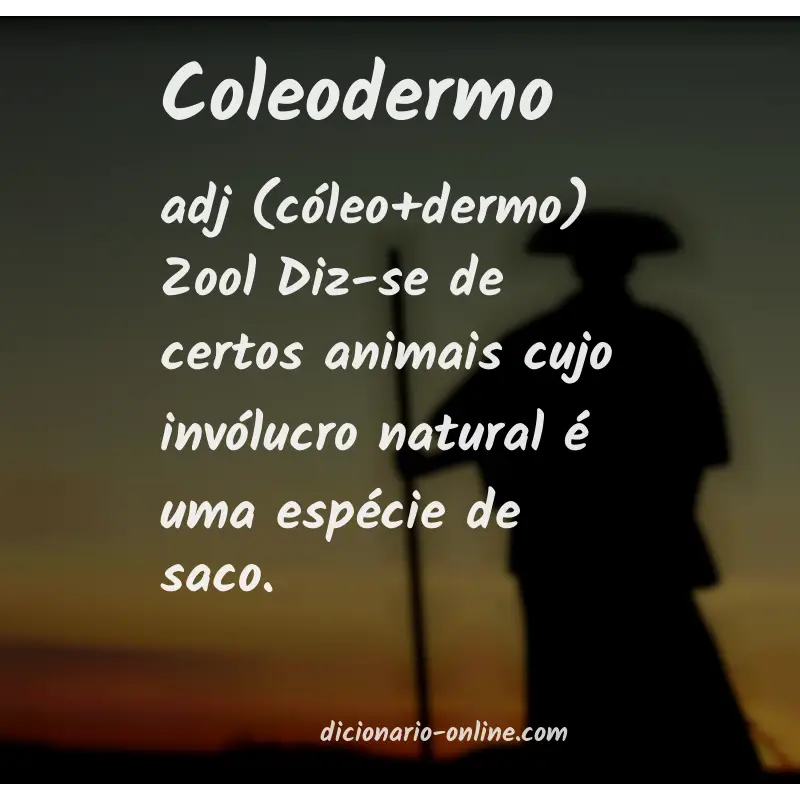 Significado de coleodermo