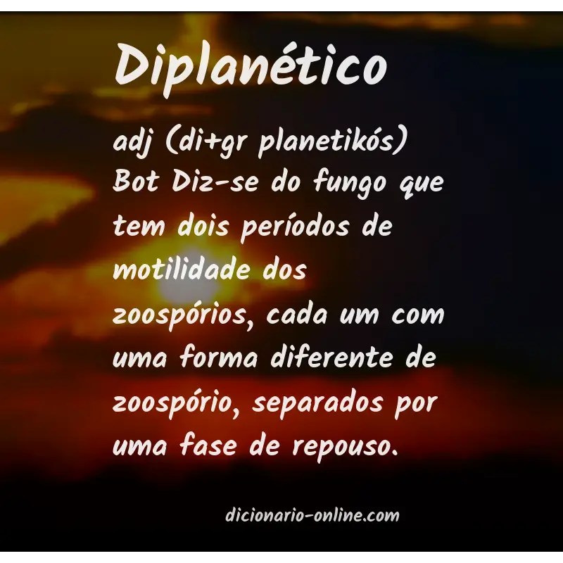 Significado de diplanético
