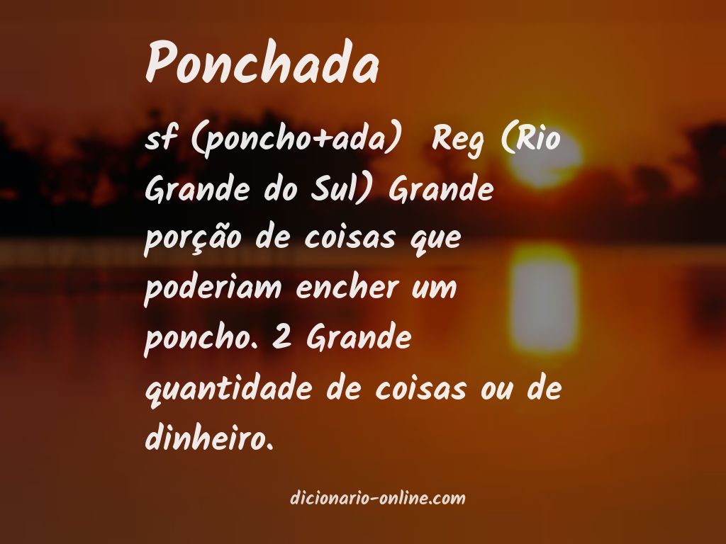 Significado de ponchada