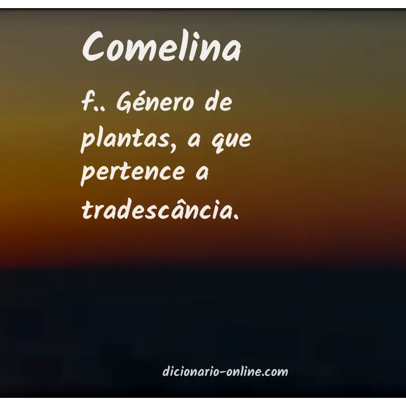 Significado de comelina