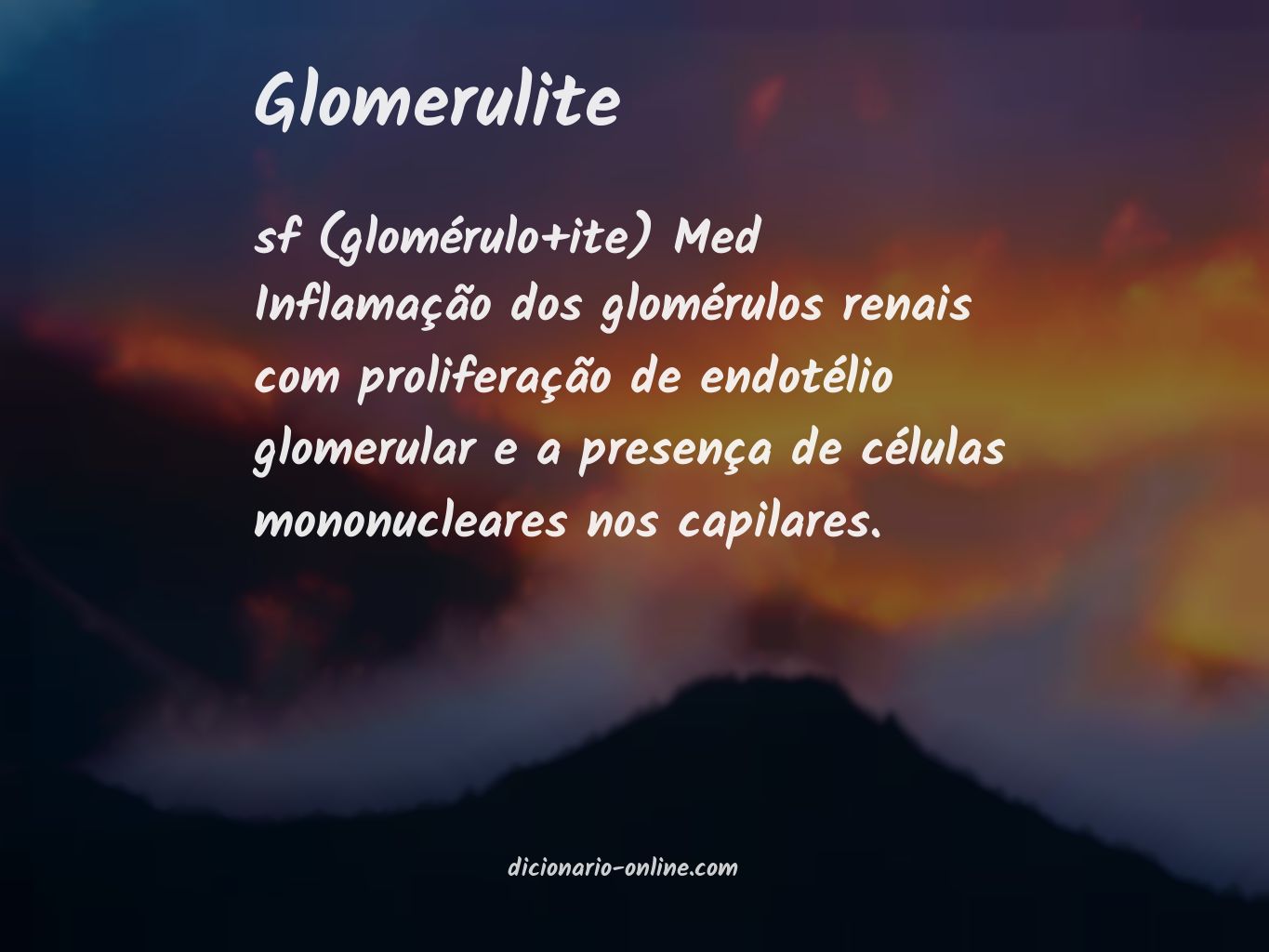 Significado de glomerulite