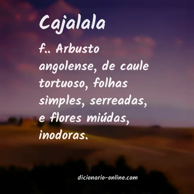 Significado de cajalala