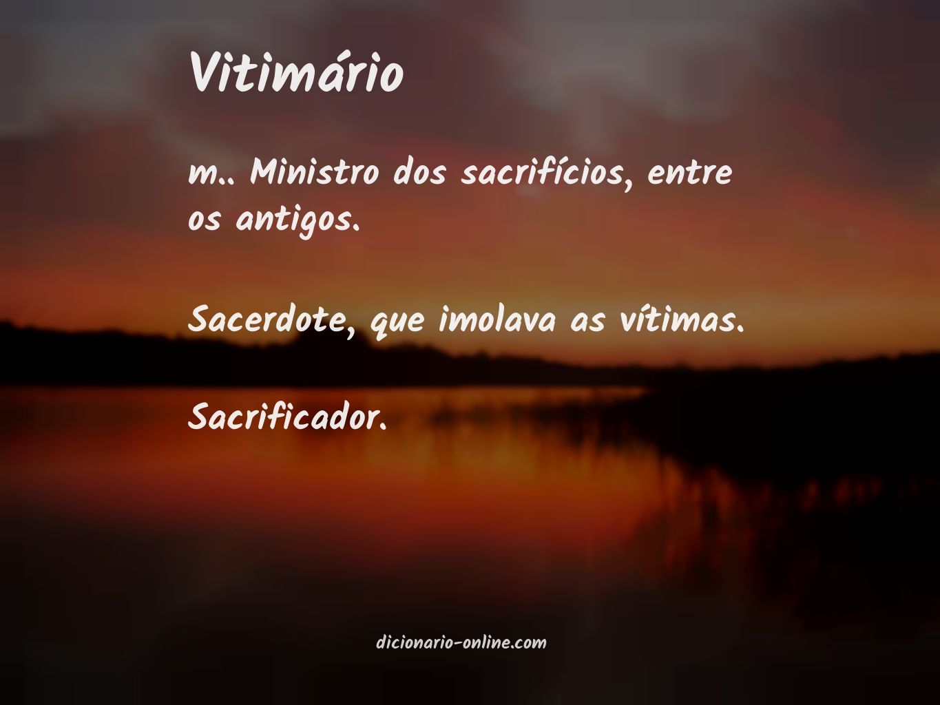 Significado de vitimário