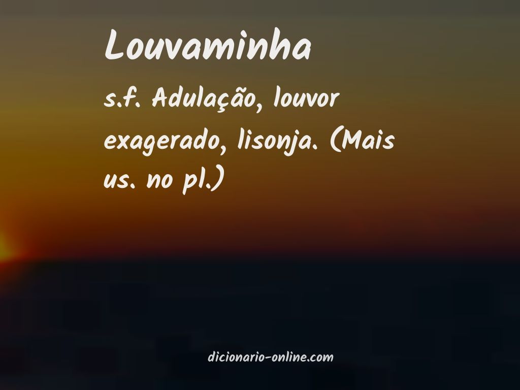 Significado de louvaminha