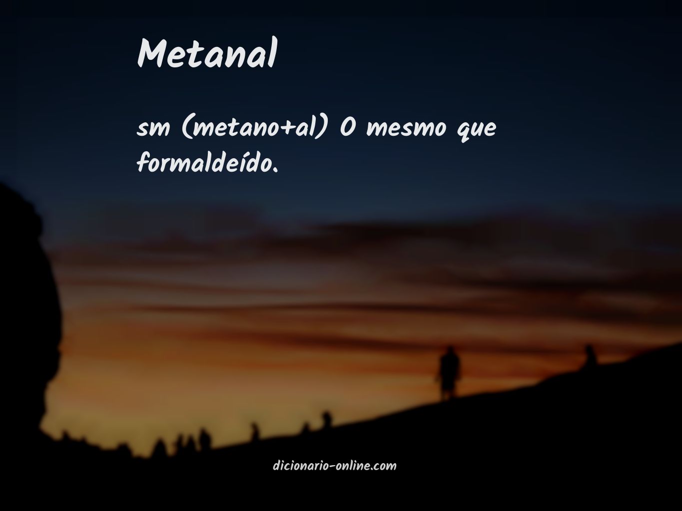 Significado de metanal