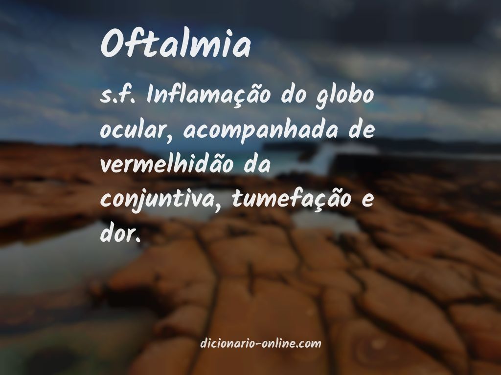 Significado de oftalmia