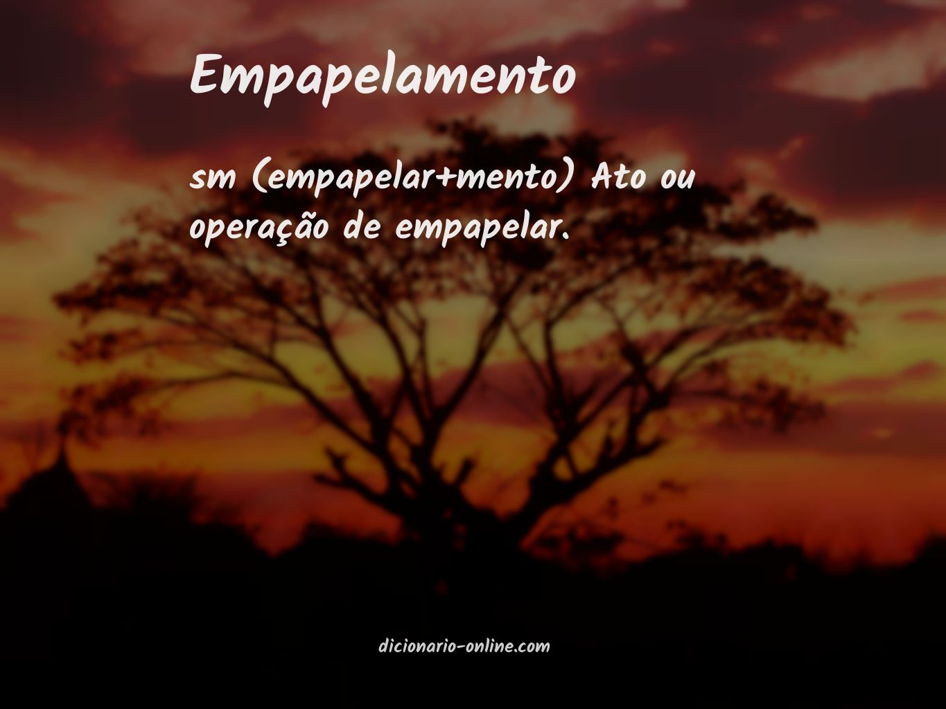 Significado de empapelamento