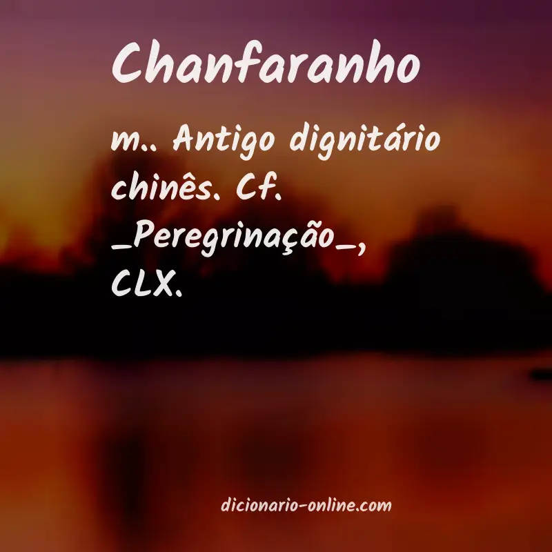 Significado de chanfaranho