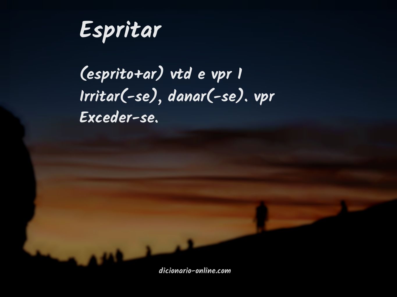 Significado de espritar