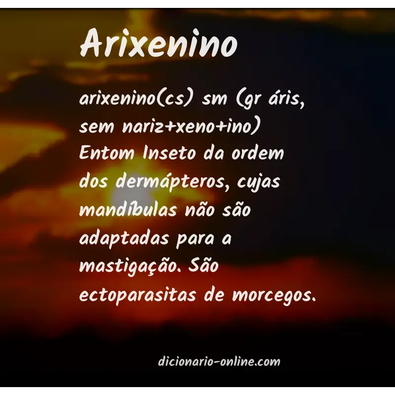 Significado de arixenino