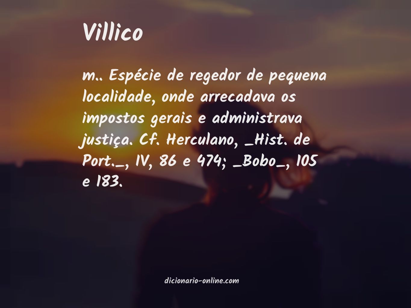 Significado de villico