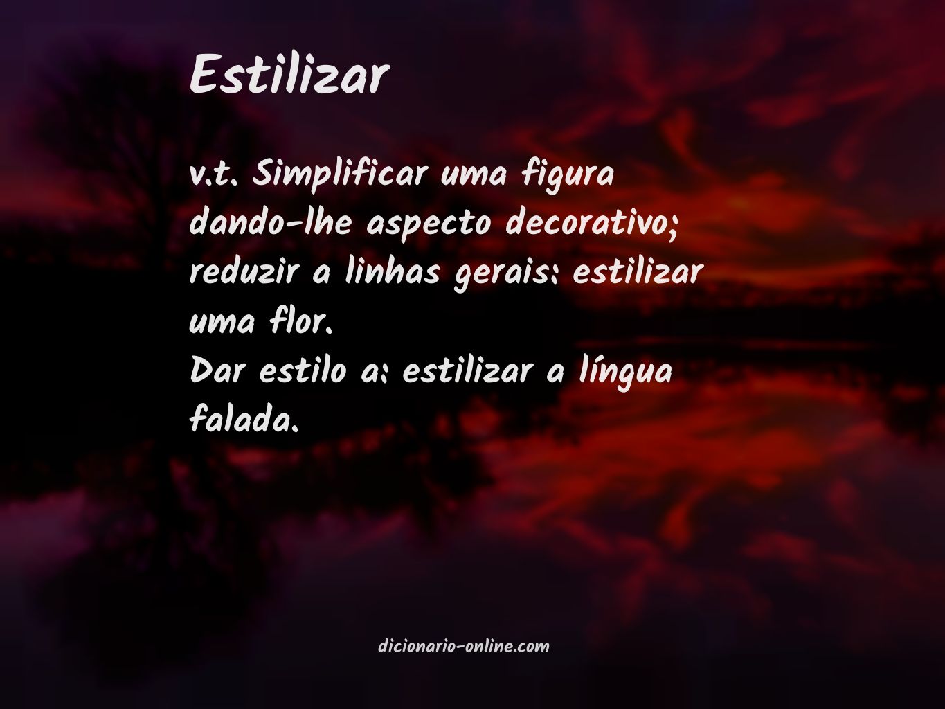 Significado de estilizar