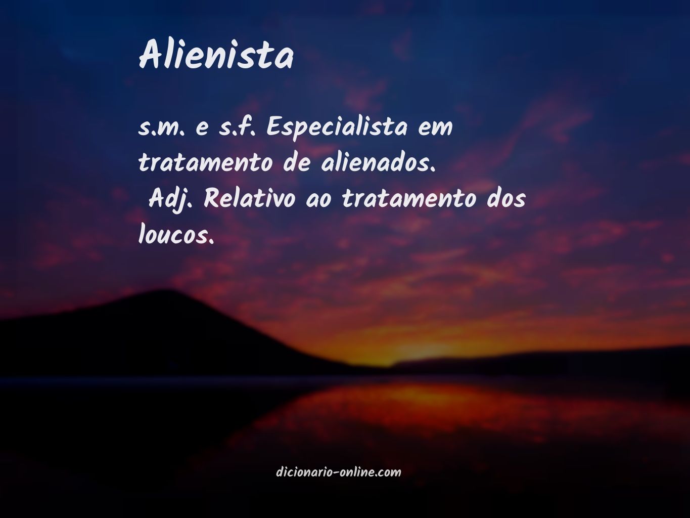 Significado de alienista